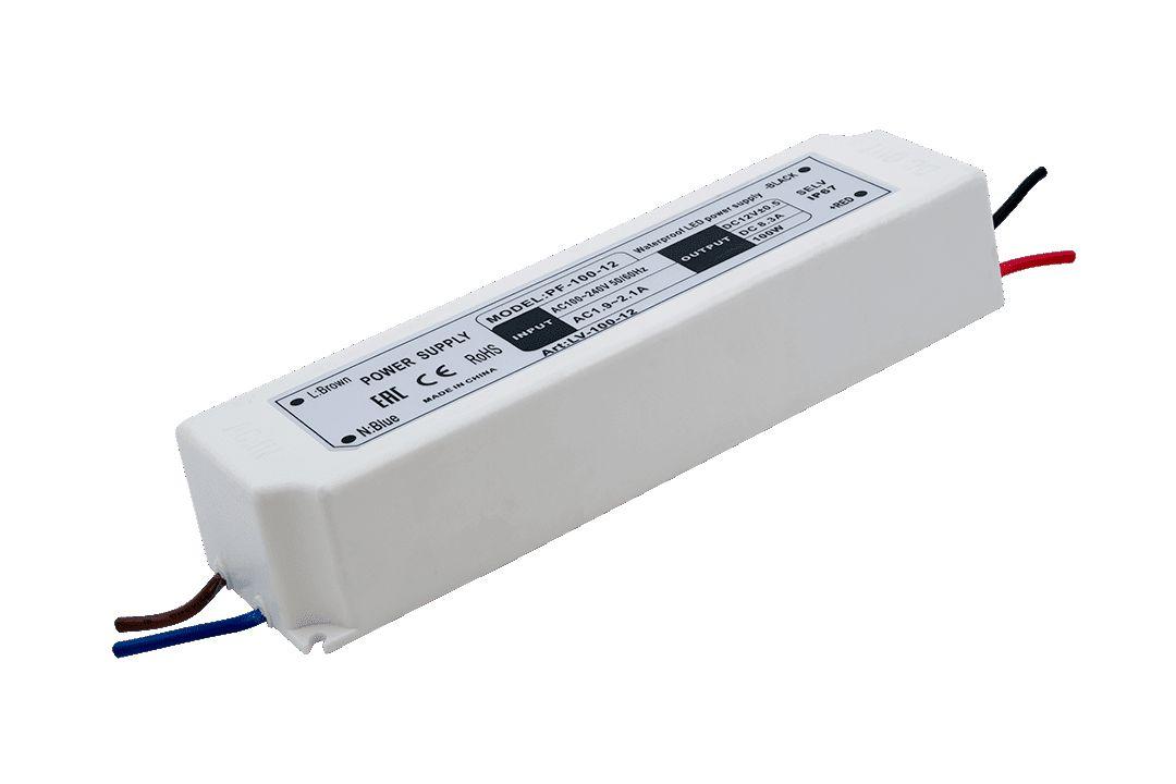 фото блок питания swg 12v 100w ip67 8,3a lv-100-12 000095 | 220svet.ru