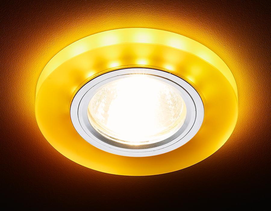 фото встраиваемый светодиодный светильник ambrella light led s214 wh/ch/yl | 220svet.ru