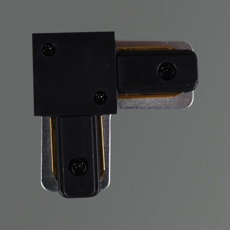 фото коннектор l-образный reluce rl 06038 corner connector bk | 220svet.ru