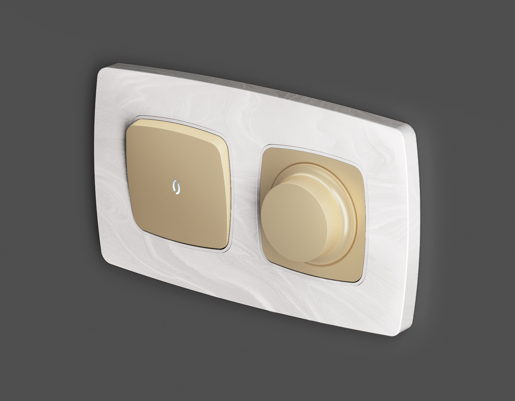 фото лицевая панель диммер ambrella volt quant omega op6055 | 220svet.ru