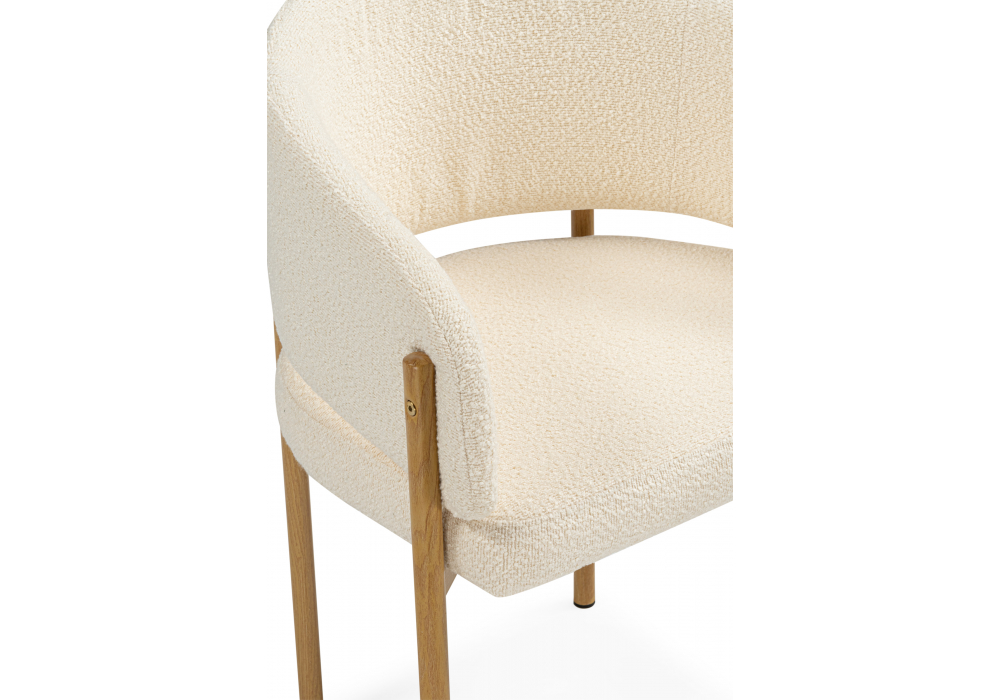 фото стул на металлокаркасе woodville janin white / wooden metal 15931 | 220svet.ru