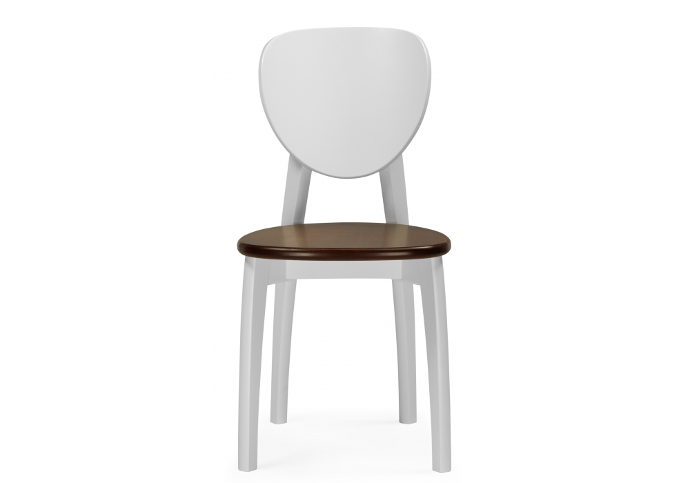 фото стул деревянный woodville окава белый / миланский орех 619690 | 220svet.ru