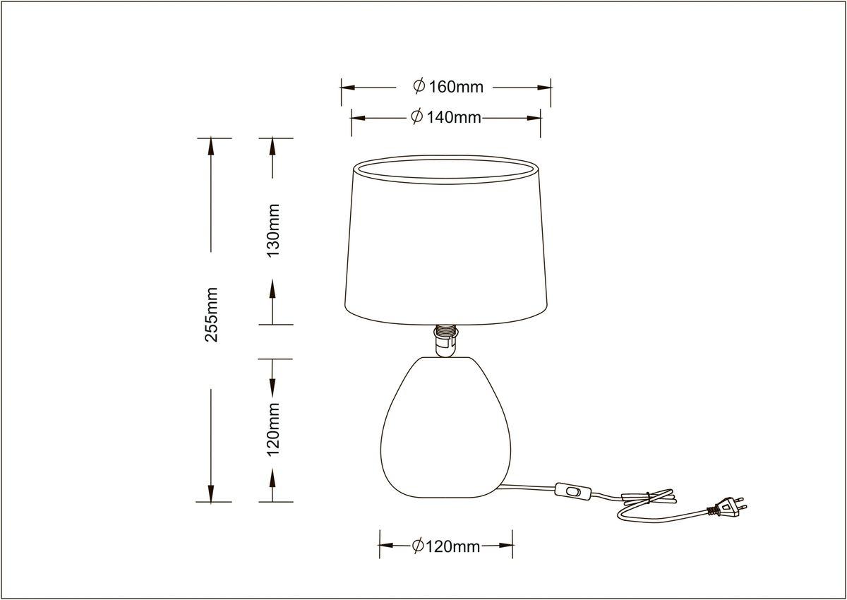 фото настольная лампа arte lamp wurren a5016lt-1wh | 220svet.ru