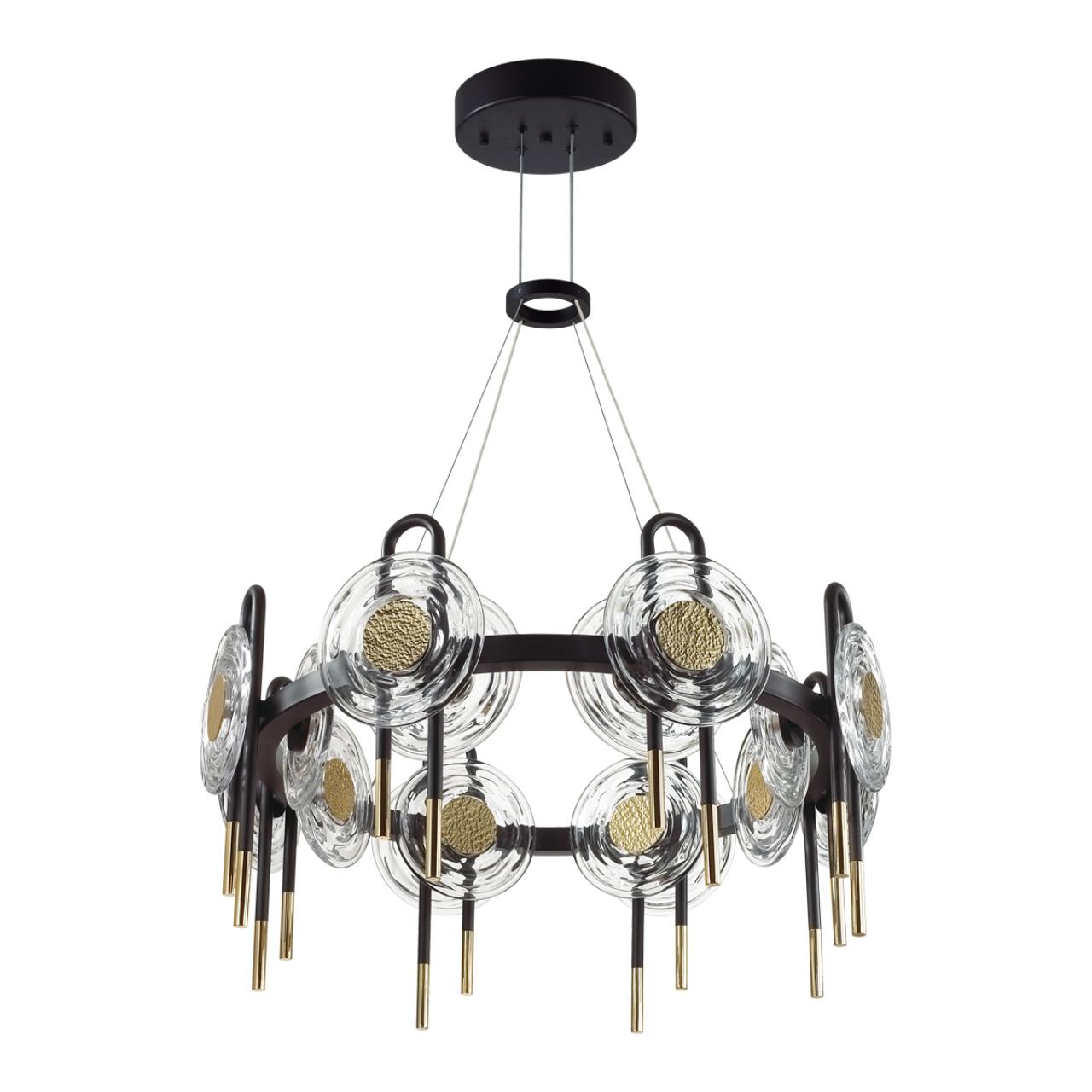 фото подвесная светодиодная люстра odeon light magnet.5407/92l черный | 220svet.ru