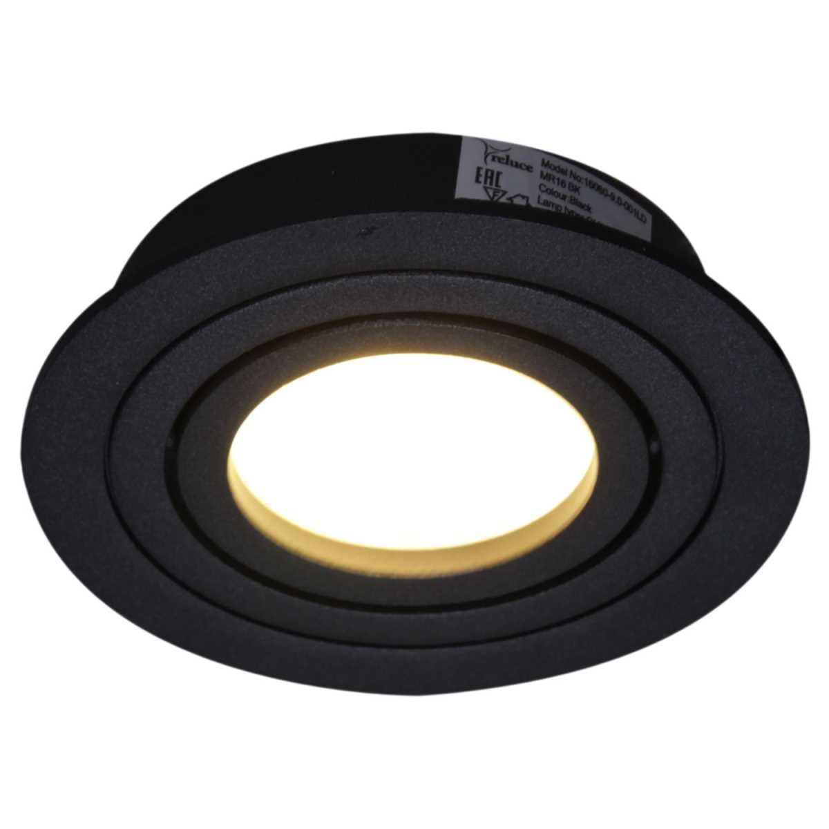 фото точечный светильник reluce technical 16060-9.0-001ld mr16 bk | 220svet.ru