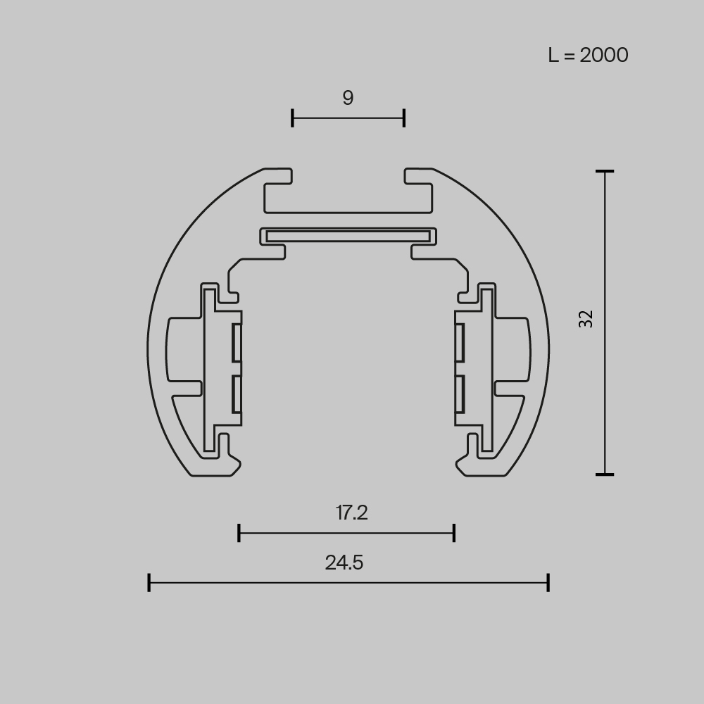 фото шинопровод магнитный накладной-подвесной maytoni busbar trunkings exility trxm034-r-412b | 220svet.ru
