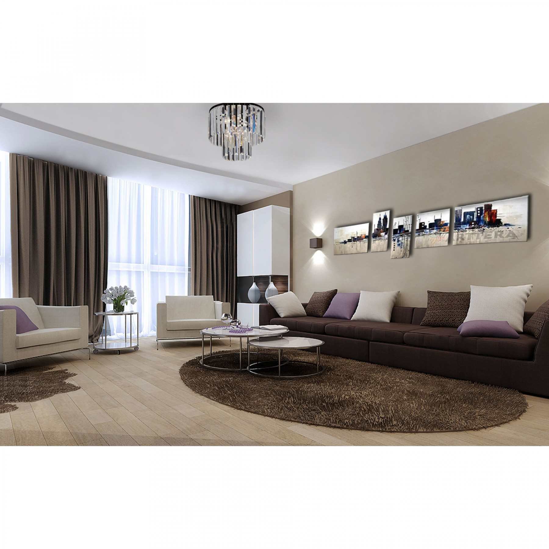 фото потолочная люстра vitaluce v5210-0/4pl | 220svet.ru