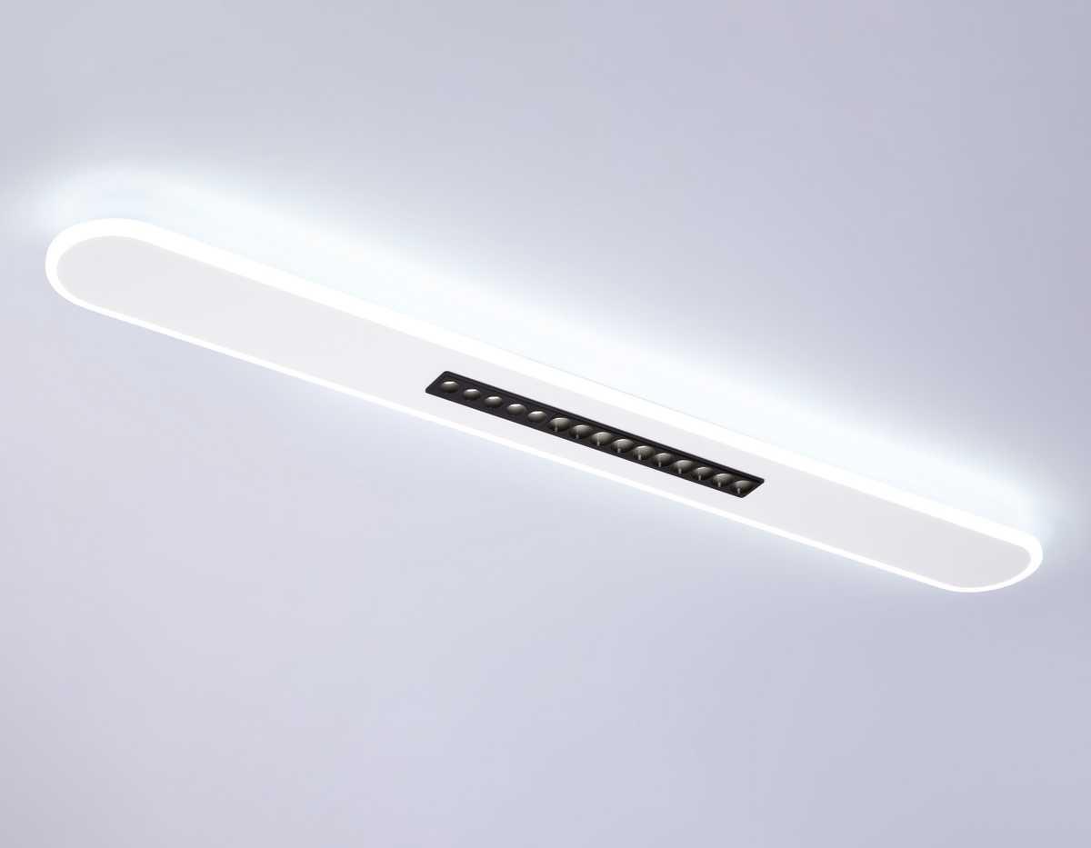 фото потолочный светодиодный светильник ambrella light comfort linetech fl51445 | 220svet.ru
