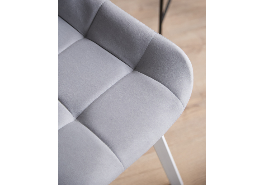 фото стул вращающийся на металлокаркасе woodville челси 360 п светло-серый (zd 960) / белый 632452 | 220svet.ru