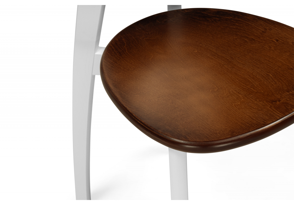 фото стул деревянный woodville окава белый / миланский орех 619690 | 220svet.ru