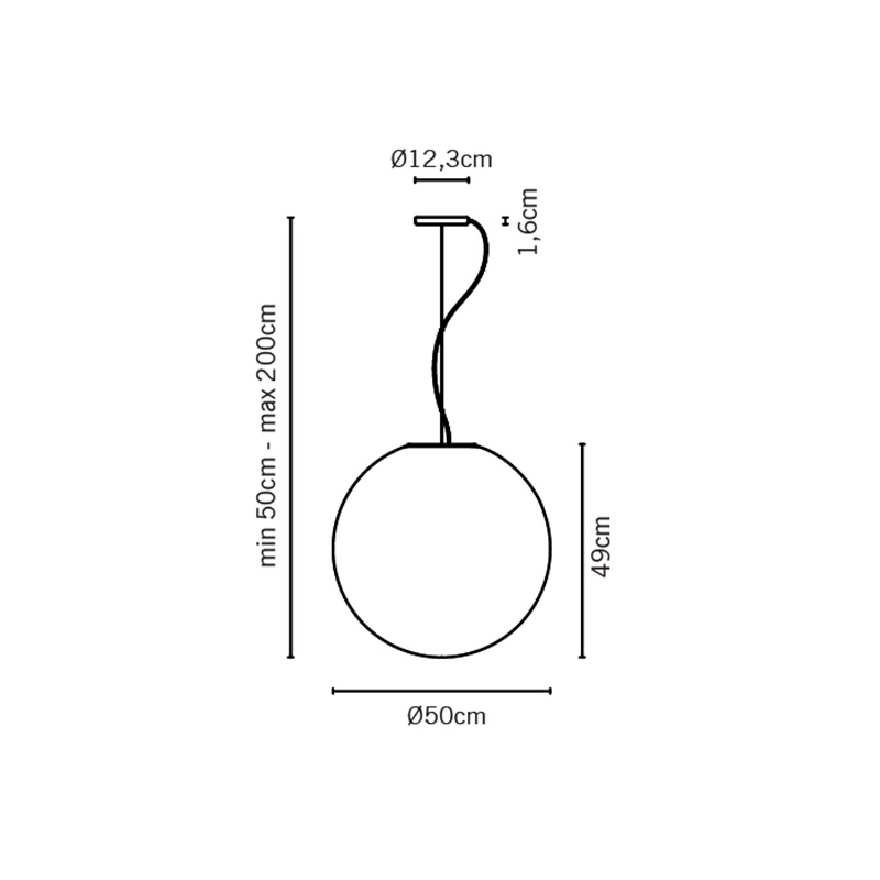 фото подвесной светильник lumi sfera fabbian f07a2501 | 220svet.ru