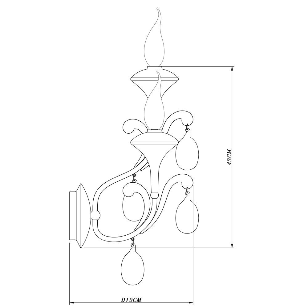 фото бра arte lamp montmartre a3239ap-2wh | 220svet.ru