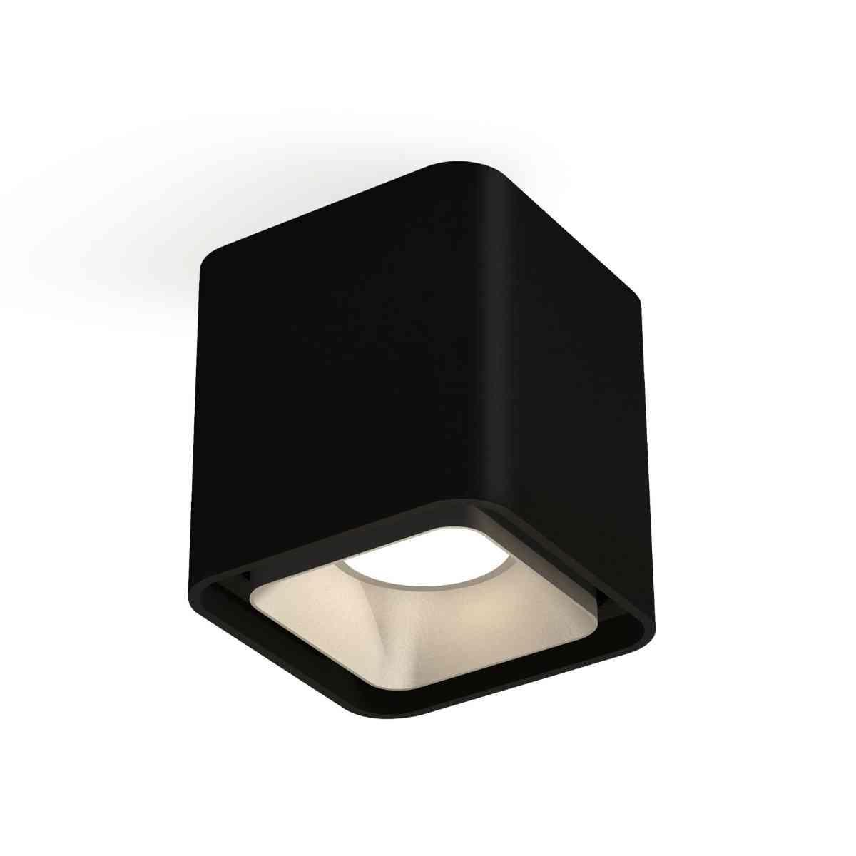 фото комплект накладного светильника ambrella light techno spot xs7841003 sbk/ssl черный песок/серебро песок (c7841, n7703) | 220svet.ru