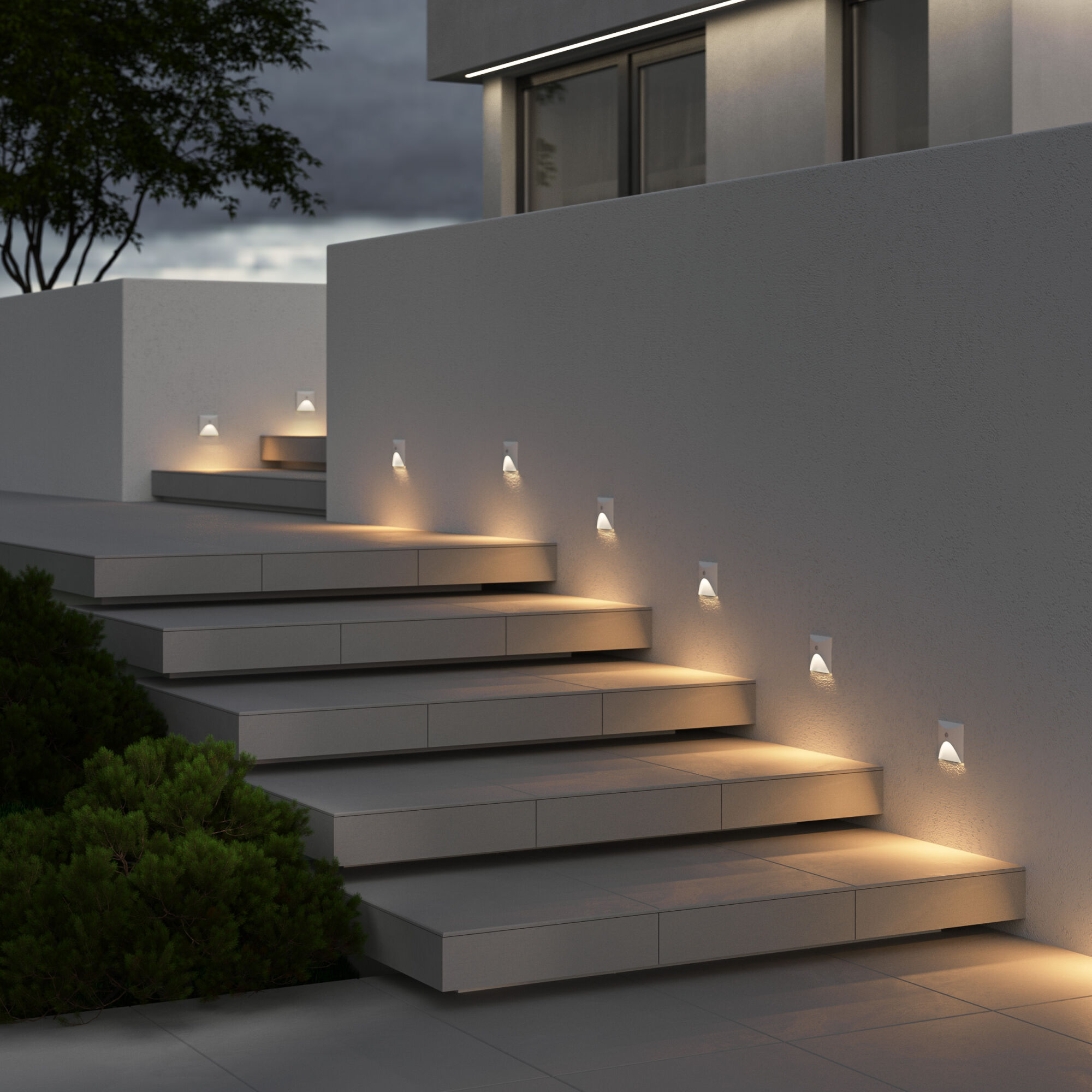 фото подсветка для лестниц с датчиком движения elektrostandard move 40158/led белый | 220svet.ru