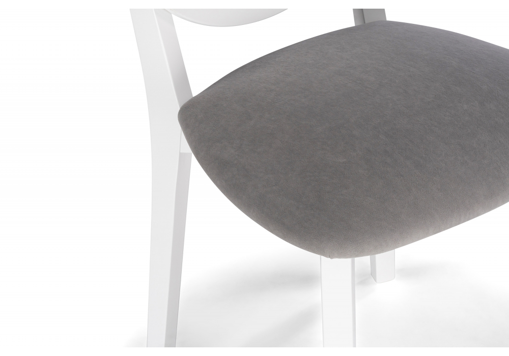 фото стул деревянный woodville марти ткань brendy-22 белый 620129 | 220svet.ru