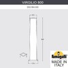 Миниатюра фото садовый светильник-столбик fumagalli virgilio 800 ds3.564.000.ayf1r | 220svet.ru