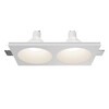 Миниатюра фото встраиваемый светильник maytoni gyps modern dl129-gu10-02-w | 220svet.ru