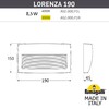Миниатюра фото светильник для подсветки лестниц накладной fumagalli lorenza 190 as2.000.000.wxk1l | 220svet.ru