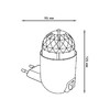 Миниатюра фото настенный светильник gauss с фиксированной проекцией диско diy0041 | 220svet.ru