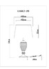 Миниатюра фото настольная лампа arte lamp radison a1550lt-1pb | 220svet.ru