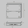 Миниатюра фото беспроводная панель управления maytoni zigbee drc035-z-8-b | 220svet.ru