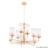 Миниатюра фото подвесная люстра crystal lux gloria sp9 brass | 220svet.ru