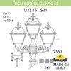 Миниатюра фото садово-парковый фонарь fumagalli ricu bisso/cefa 2+1 u23.157.s21.bxe27 | 220svet.ru
