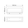 Миниатюра фото уличный настенный светильник italline it3005 | 220svet.ru