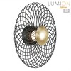 Миниатюра фото бра lumion camomile 8379/8wl черный | 220svet.ru