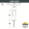 Миниатюра фото ландшафтный светильник fumagalli carlo spike dr1.572.000.axu1l | 220svet.ru