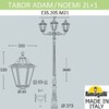 Миниатюра фото парковый фонарь fumagalli tabor adam/noemi 2l+1  e35.205.m21.ayh27 | 220svet.ru