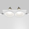 Миниатюра фото встраиваемый светильник maytoni gyps modern dl129-gu10-02-w | 220svet.ru