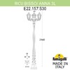 Миниатюра фото садово-парковый фонарь fumagalli ricu bisso/anna 3l e22.157.s30.bxe27 | 220svet.ru