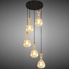 Миниатюра фото подвесная люстра reluce 09015-0.9-05 amber | 220svet.ru