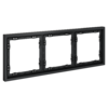 Миниатюра фото рамка пластиковая на 3 поста voltum s70 vls100307 (графит) | 220svet.ru