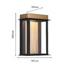 Миниатюра фото уличный настенный светодиодный светильник favourite glow 4302-1w | 220svet.ru