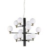 Миниатюра фото подвесная люстра ideal lux copernico sp12 nero | 220svet.ru