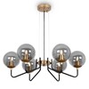 Миниатюра фото подвесная люстра freya moricio fr5140pl-06gb | 220svet.ru