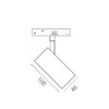 Миниатюра фото трековый однофазный светильник 48v 12w lightstar uno cct 209106cct | 220svet.ru