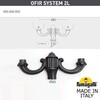 Миниатюра фото парковый фонарь fumagalli tabor ofir/simon 2l  u33.205.r20.ayh27 | 220svet.ru