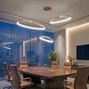 Миниатюра фото подвесная люстра с пультом ду citilux genka smart cl756a092 | 220svet.ru