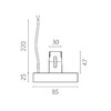 Миниатюра фото блок питания 48v на шинопровод 100w  lightstar due hermes 510217 | 220svet.ru