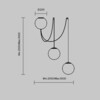 Миниатюра фото подвесной светодиодный светильник maytoni twins mod427pl-l30b3k1 | 220svet.ru
