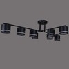 Миниатюра фото люстра reluce 79730-0.3-08 gx53 bk | 220svet.ru