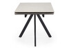 Миниатюра фото керамический стол раскладной 120(180)х80 woodville вилли сarmen light grey / черный 622898 | 220svet.ru