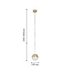 Миниатюра фото подвесной светодиодный светильник favourite luna 4370-1p | 220svet.ru