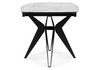 Миниатюра фото стол стеклянный раскладной 140(180)х80 woodville риполь 613332 статуарио-черный | 220svet.ru