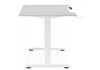 Миниатюра фото компьютерный стол с подъемным механизмом woodville маркос 120х75 тауп / белый 614598 | 220svet.ru