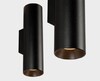 Миниатюра фото настенный светильник italline danny w2 black | 220svet.ru