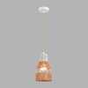 Миниатюра фото подвесной светильник lumion boho 8367/1b серый/белый | 220svet.ru
